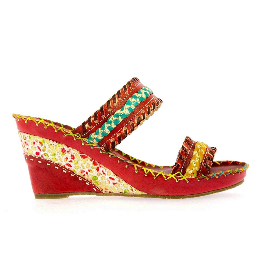 Chaussures Laura Vita | Chaussures Ballon 04 Rouge